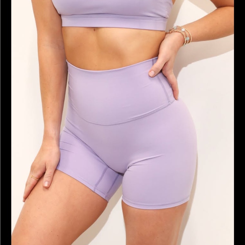 Lilac High-Rise Women's Bike Shorts